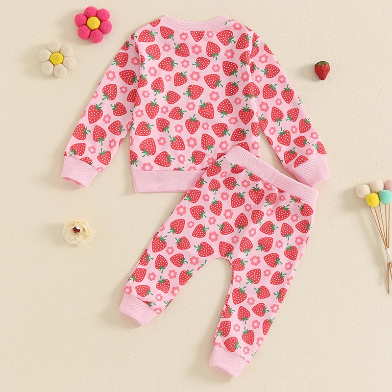 Toddler Kids Clothes Baby Autumn Outfits Children\'s Clothing for Girl Floral Print Long Sleeve Sweatshirts Pants Set