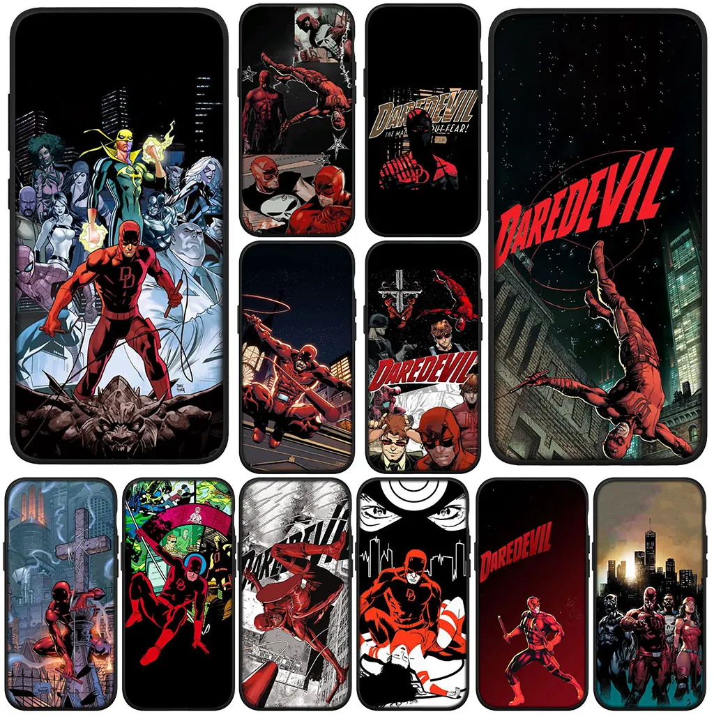 Чехол для телефона Motorola Moto Edge 50 One 30 Fusion 40 neo Ultra Pro 20 Lite G50 G85 G84 E15 E14 Чехол Daredevil Poster Marvel