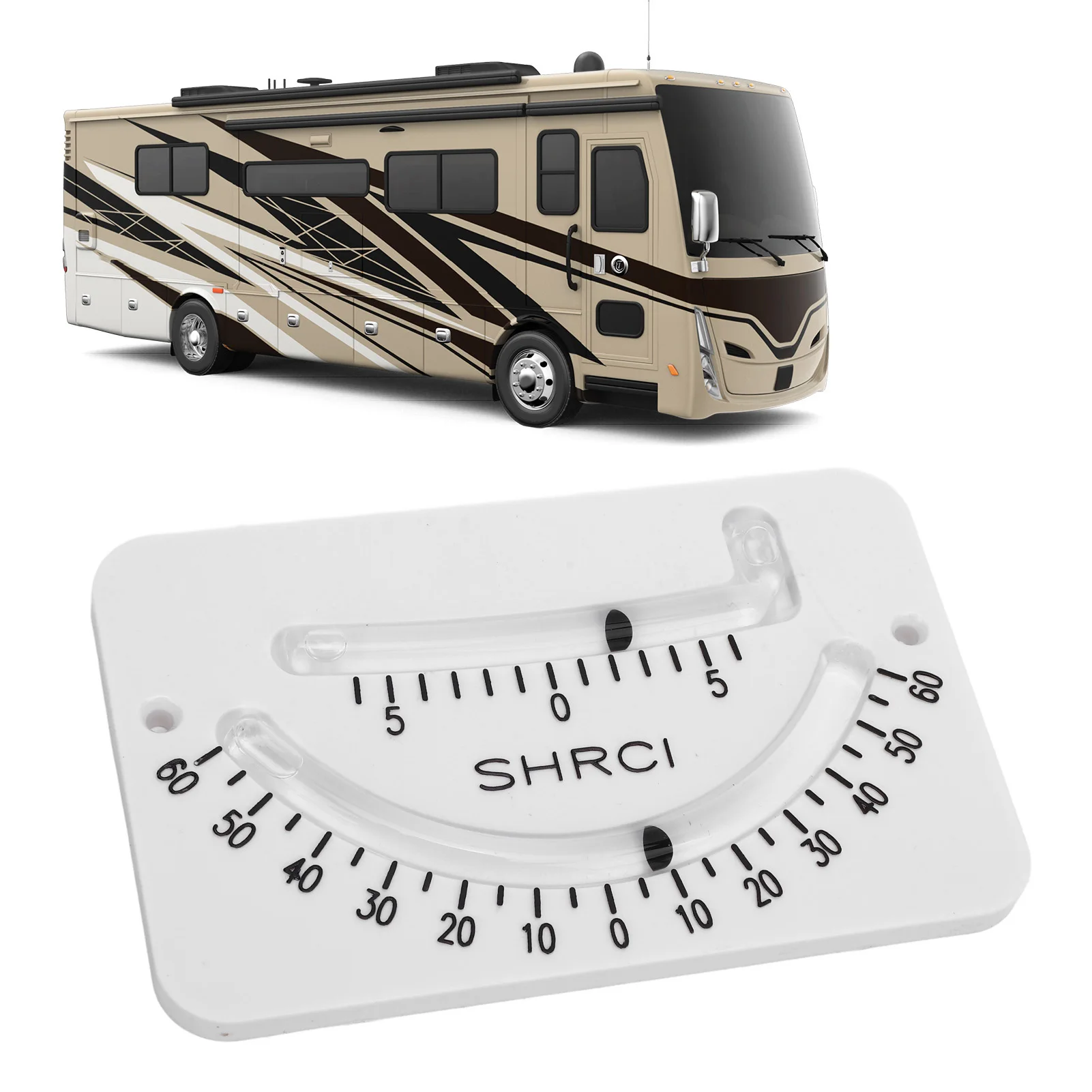 Car Inclinometer Dual Scale Inclinometer ±45° Accurate Measurement for Off Road Vehicle Truck RV Trailer Boat RV Inclinometer