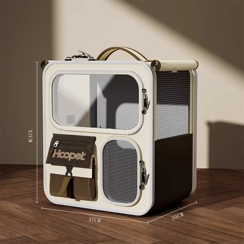 

Pet Carrier Backpack with Trolley Large Capacity Travel Bag for Cats and Dogs, Rolling Luggage for Small Pets Outdoor Use