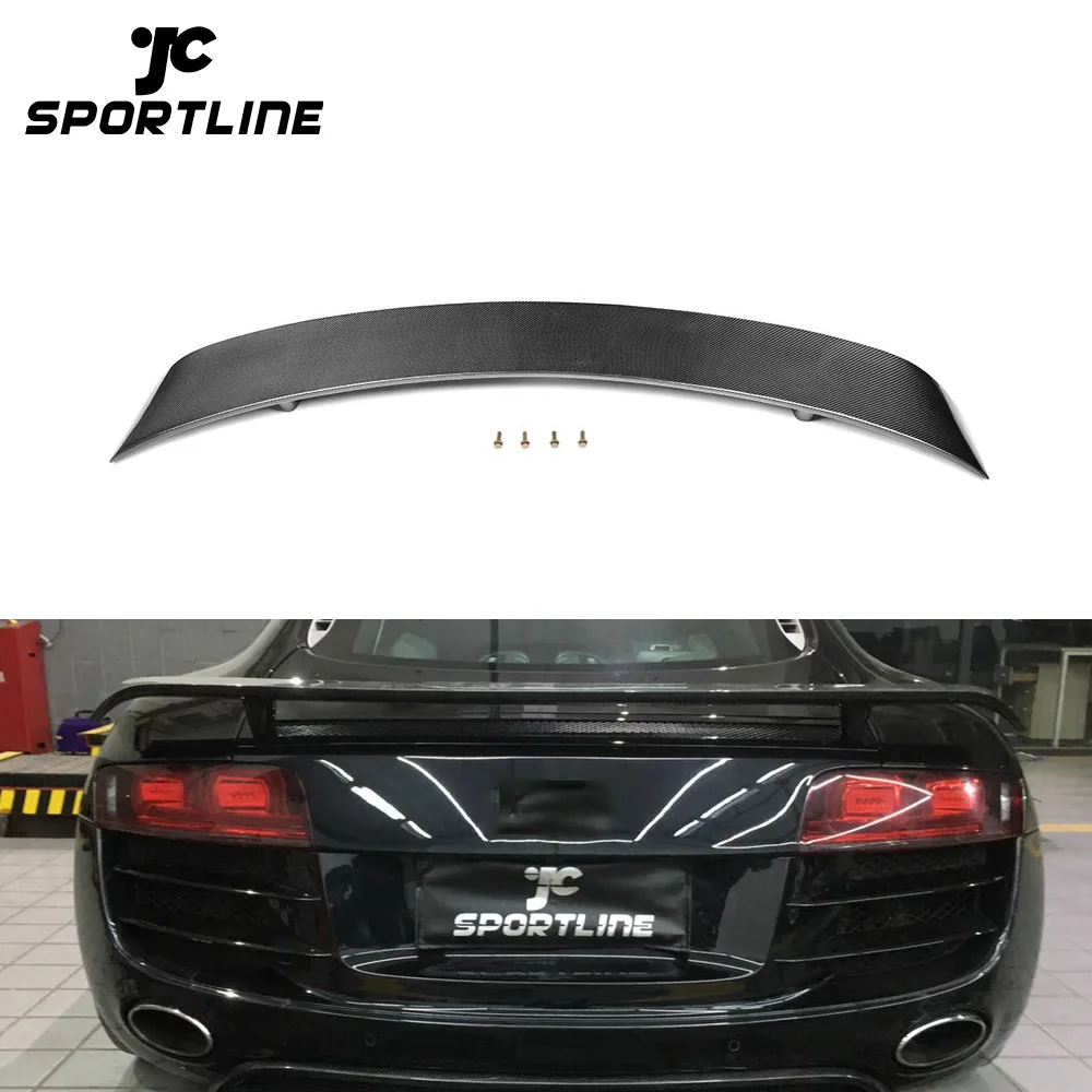 CF Carbon Fiber Rear Boot Spoiler Wing For Audi R8 GT V8 V10 2008- 2014