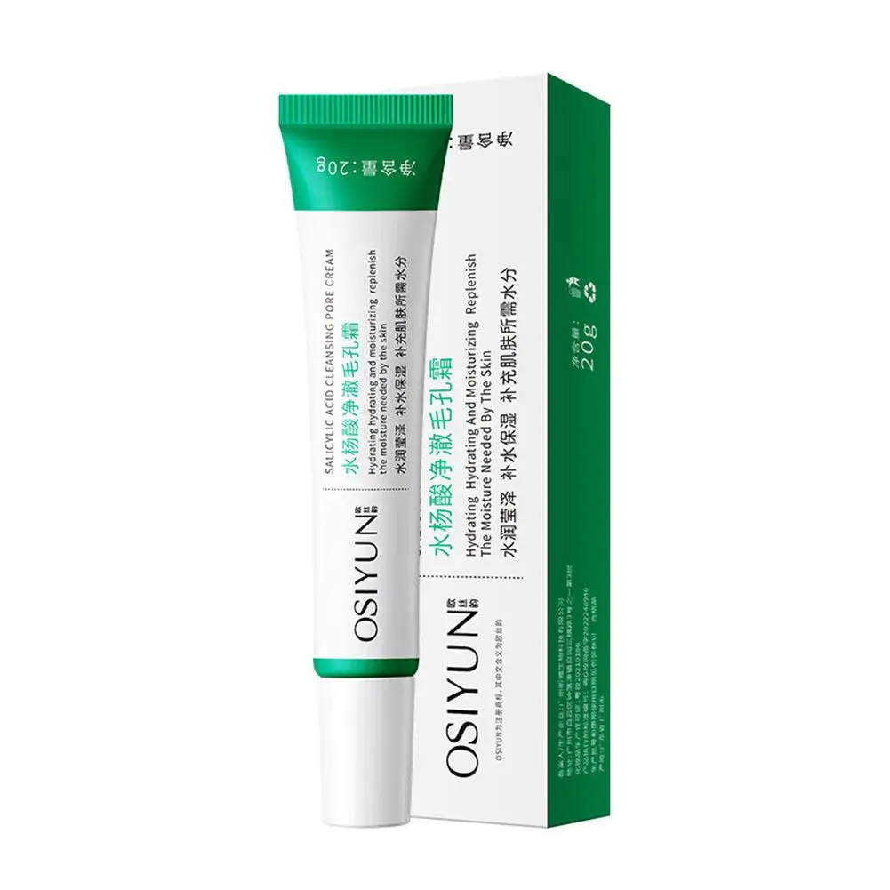 Kwas salicylowy delikatny krem porów usuń zaskórniki dokręcić 1 szt. Krem eliminujący gładkie duże pory naprawa skóry pielęgnacja twarzy S4x8