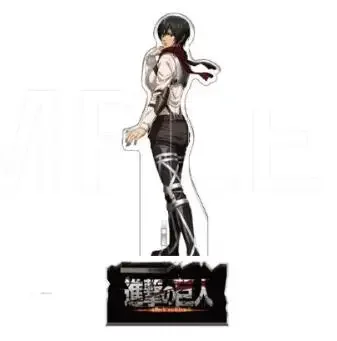 Anime Hanji Zoe Mikasa Ackerman Levi Eren Yeager Acrylic Stand Doll Game Figure Model Plate Cosplay Toy for Gift