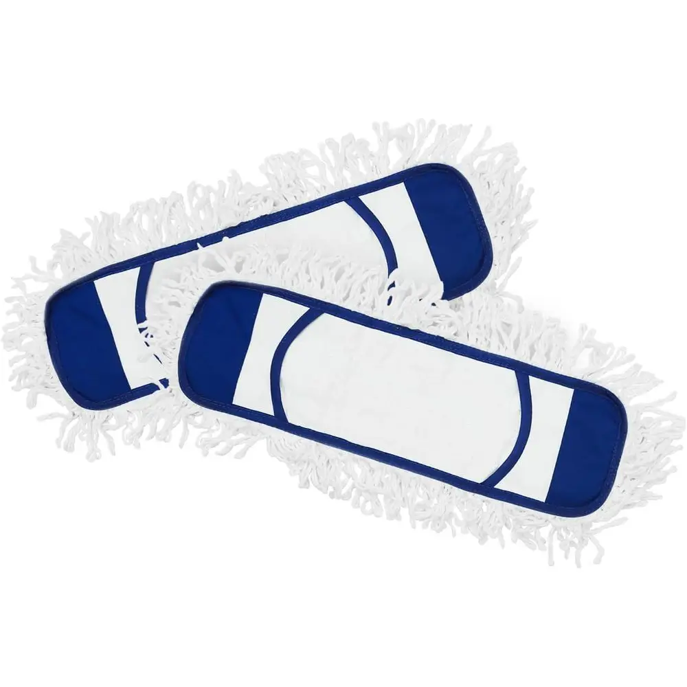 

2 Pack Blue Wet Dry Mop Pads for Hardwood Floors - Replacement Refills