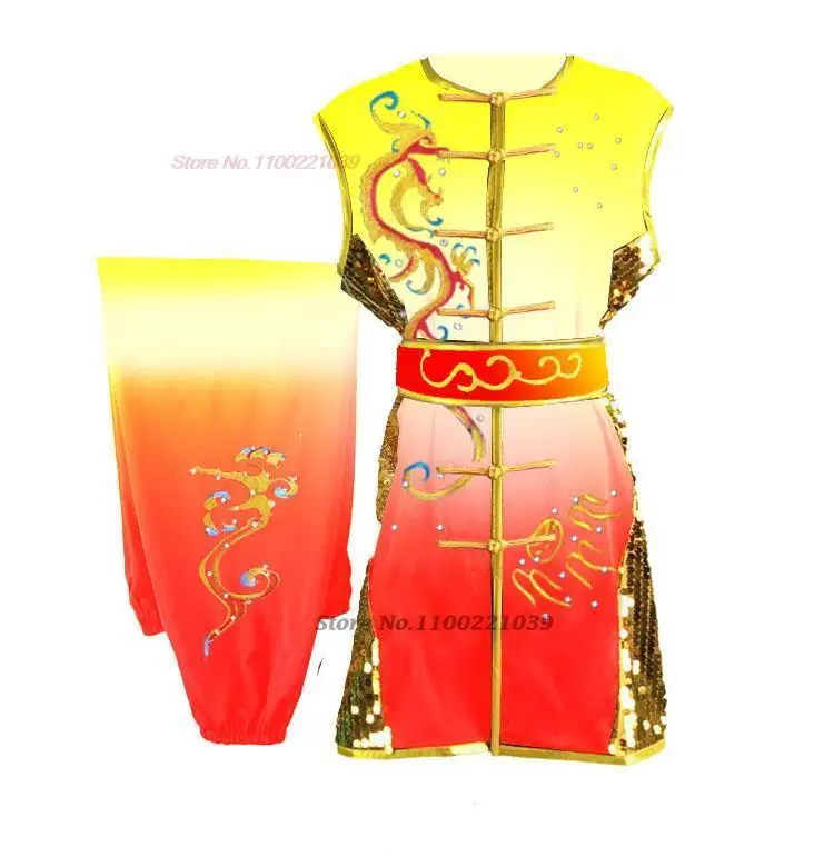 2024 martial arts sets men classic kung fu uniform chinese traditional wushu set warrior exercise tai chi performance clothing