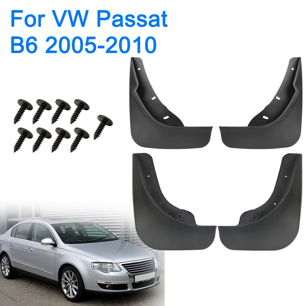 4 PCS Mudguards Car Mud Flaps Splash Guards for For VW Passat B6 2005-2010