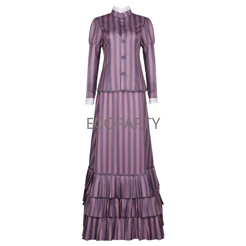 XT8Викторианский конец фильма 19-го века, костюм невесты зомби, готические платья, костюм вампира для косплея на Хэллоуин, карнавальное платьеXT6@!