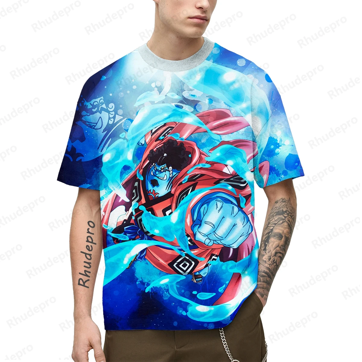 

One Piece Summer Men's Anime Cosplay Monkey D. Luffy 3D Printing Role Play Women's Children's Street T-shirts Unisex Large Tops