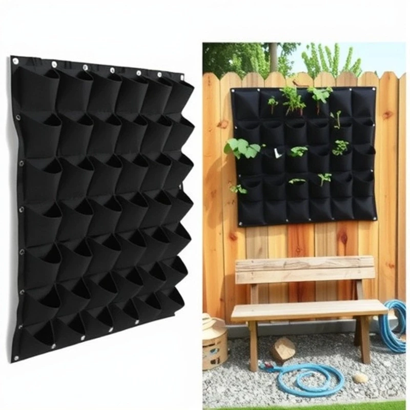 NEW Wall Hanging Pockets Planting Bags Flower Pot Home Garden Grow Bag Garden Planter Vertical Suculentas Plant Pot Home Decor