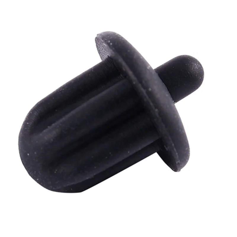 50X Black Rubber 6.35Mm Audio Jack PC DVD Microphone Socket Dust Cover-A74Z