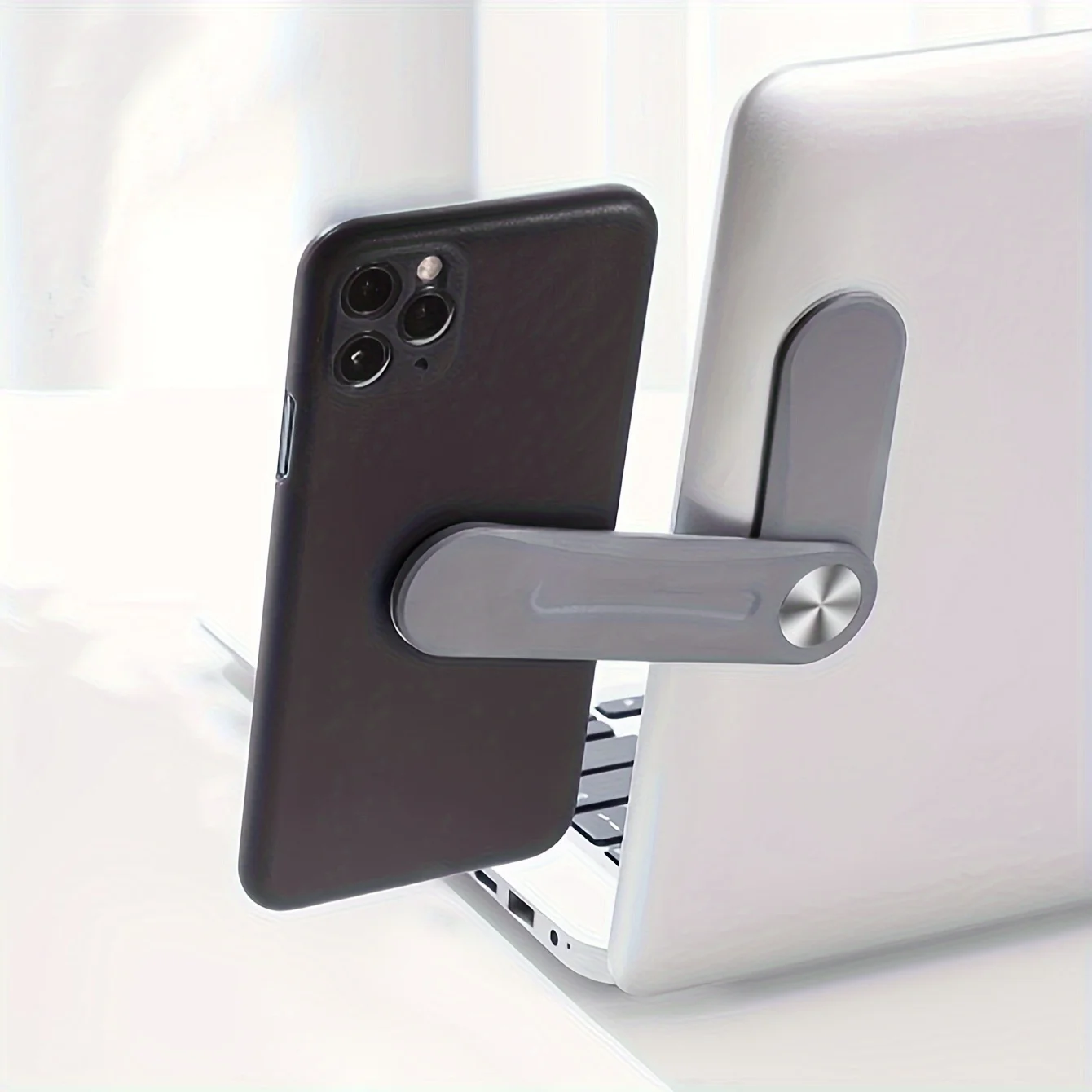 

Laptop Magnetic Extension Stand with Dual Display Interconnectivity - Portable Phone Holder for Efficient Office Work