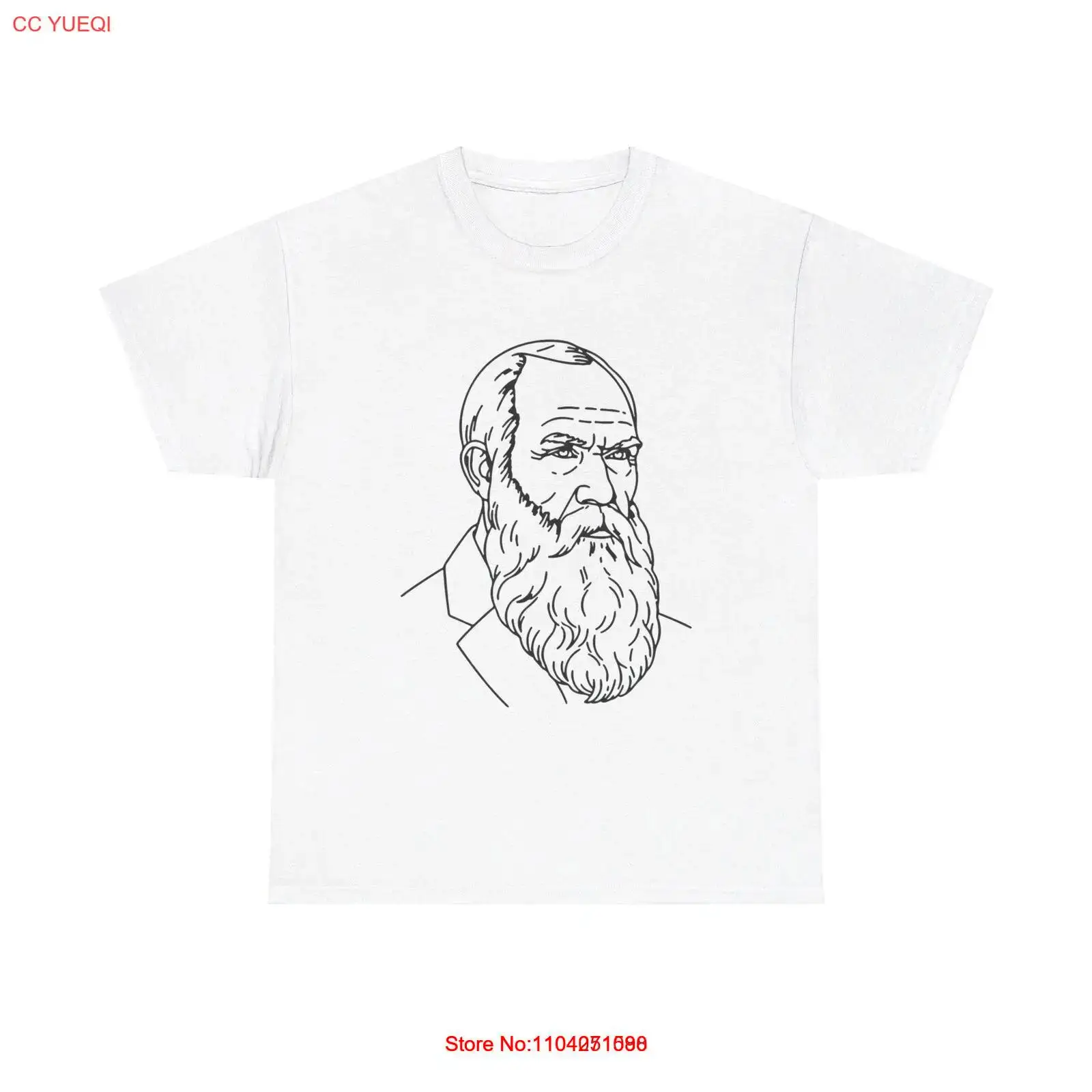 Lev Tolstoy T-Shirt - portrait history vintage literary russian literature tee