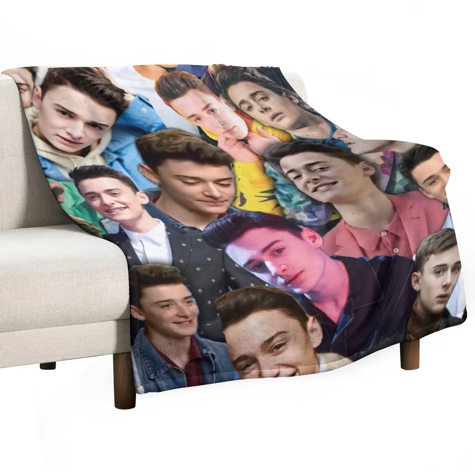 noah schnapp collage Throw Blanket Extra Large Throw for winter Designers Blankets