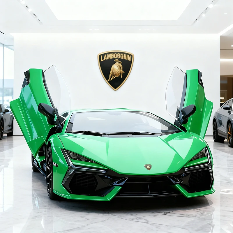 

1:18 Lamborghini Revuelto Superca, модель автомобиля из сплава, игрушечный автомобиль, литье под давлением металла, звуковой и световой автомобиль, игрушечный автомобиль для детей, автомобиль