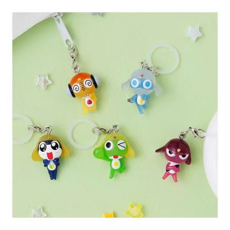 In Stock Bandai Keroro Frog Juncao 20th Pendant Charm Gashapon Action Figure Model Toy Collection Decoration Holiday Gift