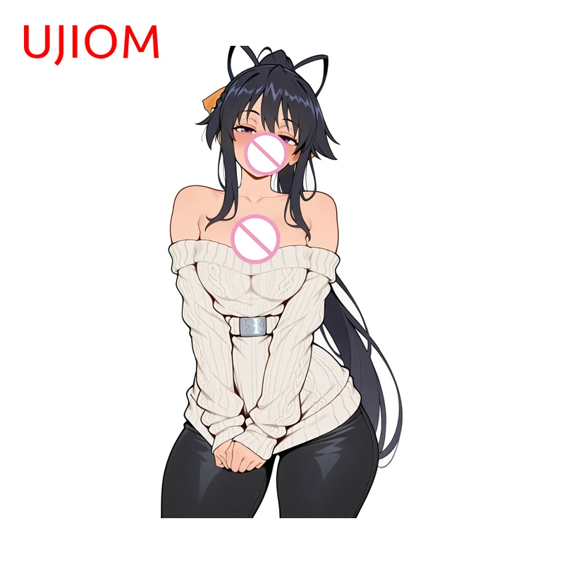 UJIOM Himejima Akeno Wall Sticker Enchanting Tendy Eye Catching Waterproof PVC Kitchen Decal Wardrobe Vestibulec Decoration