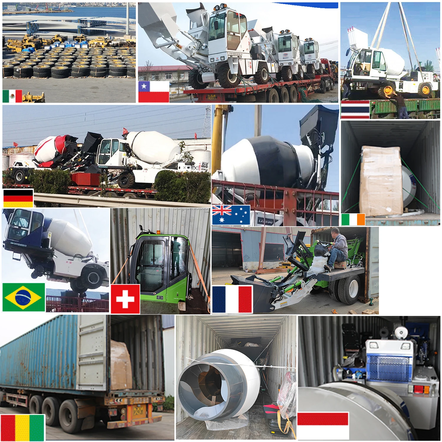 1 Cubic Meter Self Loading Mobile Concrete Mixer Batch Truck