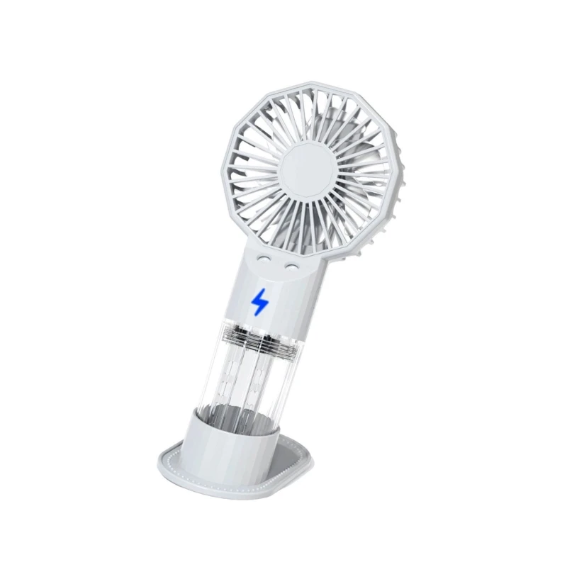 Handheld Fan Small Fan Cooling Fan Outdoor Fan 1200mAh Table Fan Plastic Texture Great for Travel and Outdoor Activity