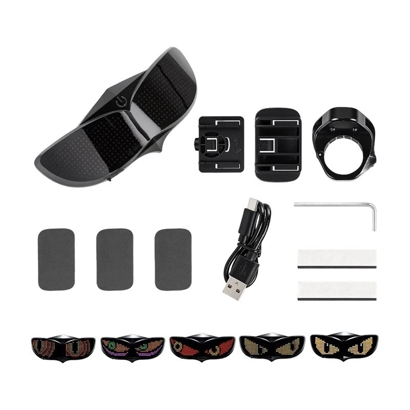 for-car-smart-led-helmet-display-bicycle-helmet-accessories-led-screen