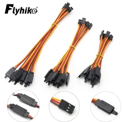 10Pcs 100 /150 / 200 / 300 / 500 / 1000mm Anti-loose 60 Core Servo Extension Lead Wire Cable Toy Accessories Extension Line