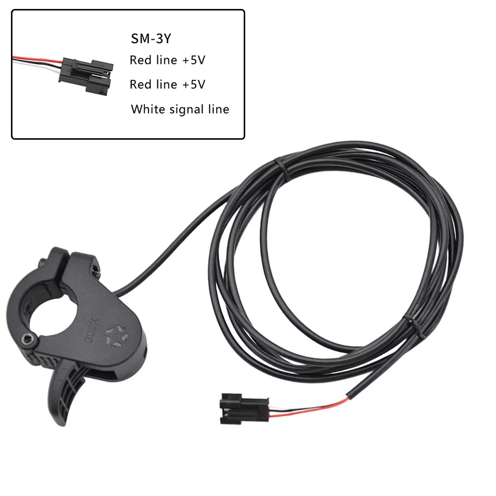 Accelerator Thumb Throttle 300X 6.6*5.5*2cm Black Finger Throttle Booster For 22 Mm Handlebar Left /right PC+ABS