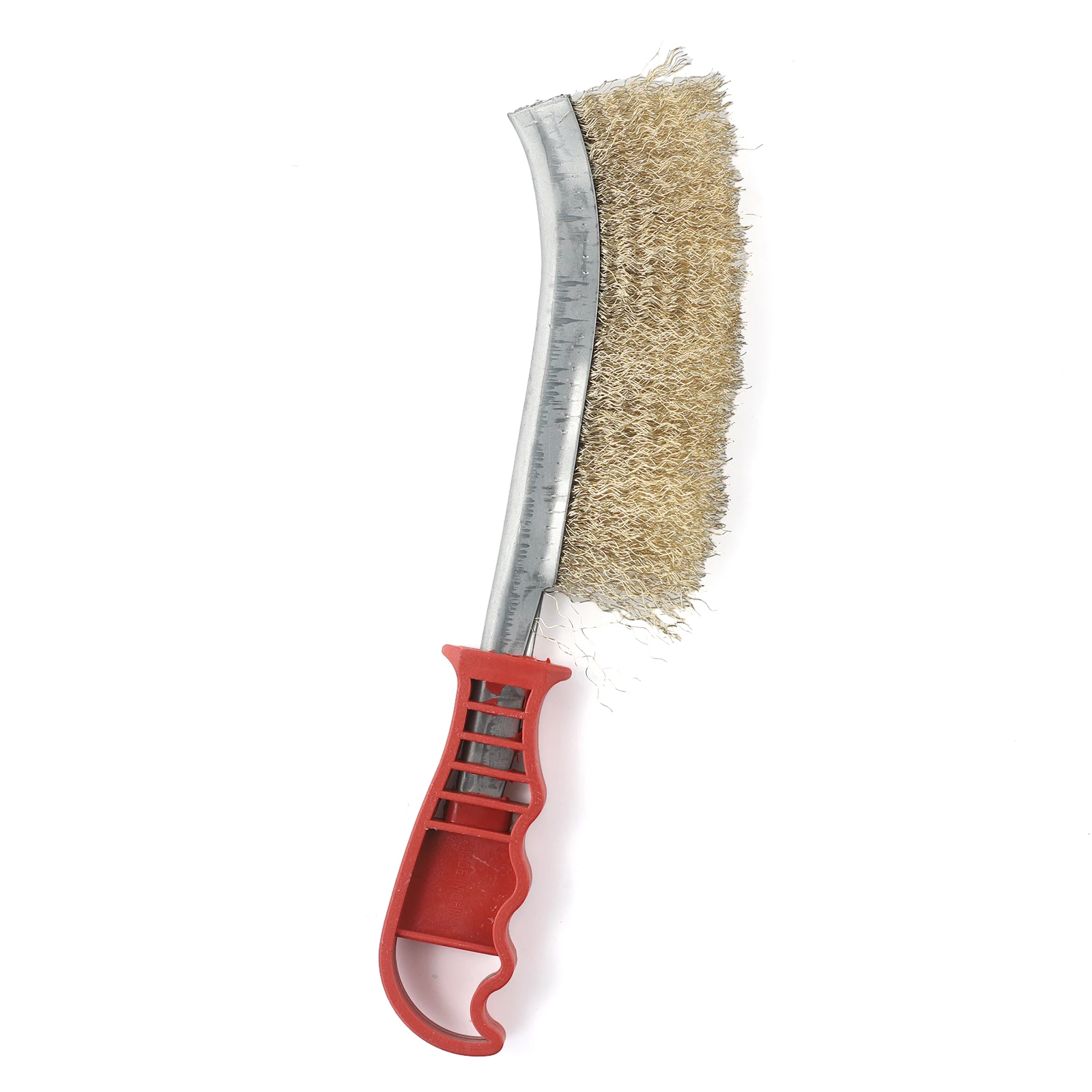 

Brand New Wire Brush BBQ Cleaning Brush Plastic Handle Red Replacement Stainless Steel Wire Tools 235mm 9.4inch
