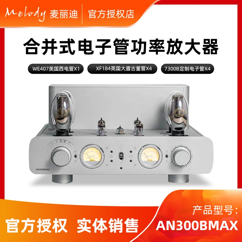 New AN300BMAX Biliary Amplifier Fever Level Electronic Tube Push Pull High Power Combined WE407 XF184 7300B