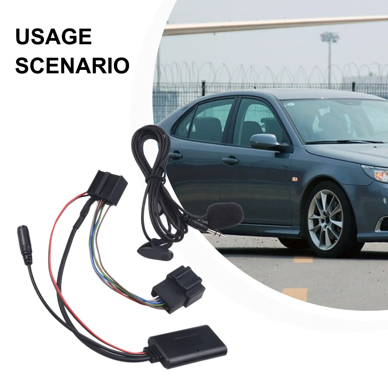 50-aux入力レシーバーモジュールは、ワイヤレスオーディオ用のサーブ9-3および9-5車両インフォテインメントシステムと互換性があります。