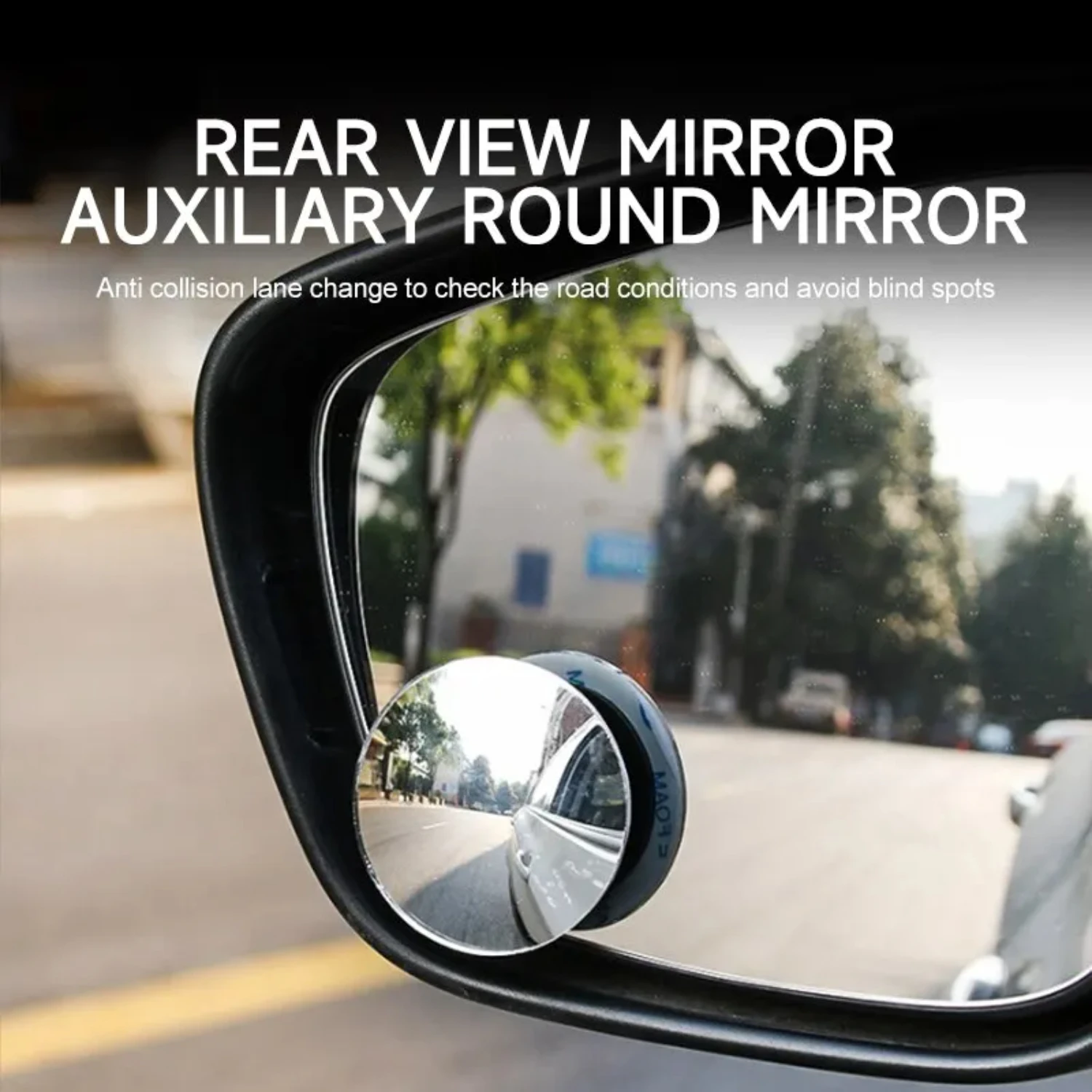 

Enhanced Safety Wide Adjustable 2Pcs Convex Blind Spot Mirror for Clearer Rearview Vision - Improve Your Driving Experience with