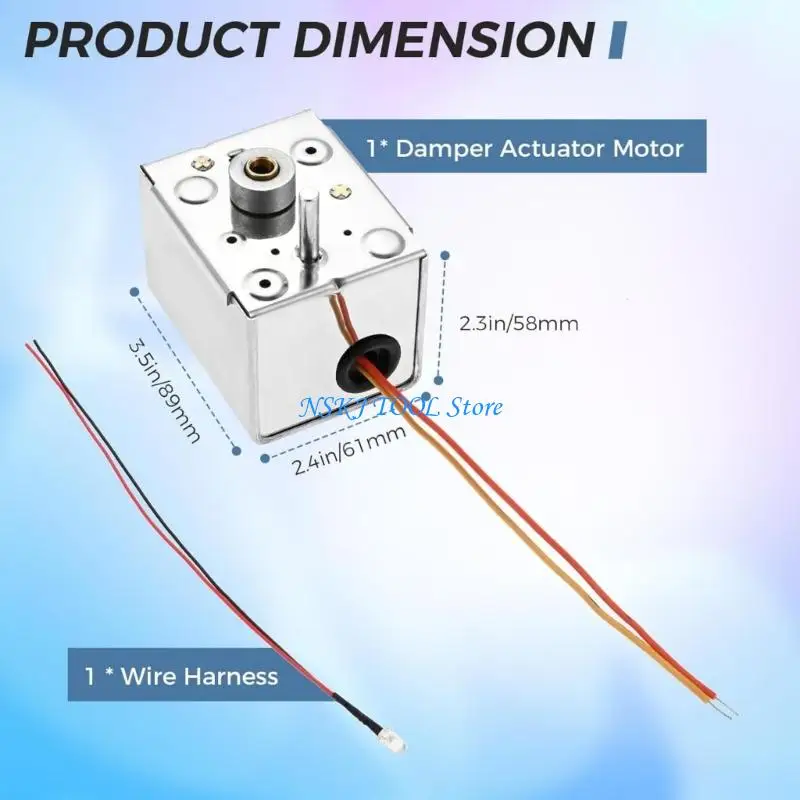 L8RC Stable Moment Dampener Actuator Motor 24V CONDINGING Spring Return Structure 32 in Fluidounce Power Output for Control