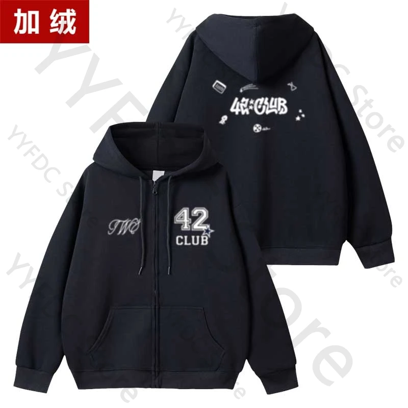 TWS 42:CLUB in Seoul ソウル ペンミ パーカー Mサイズ TWS Concert 42 CLUB Hoodies Kpop Fashion Letter Print TWS Same