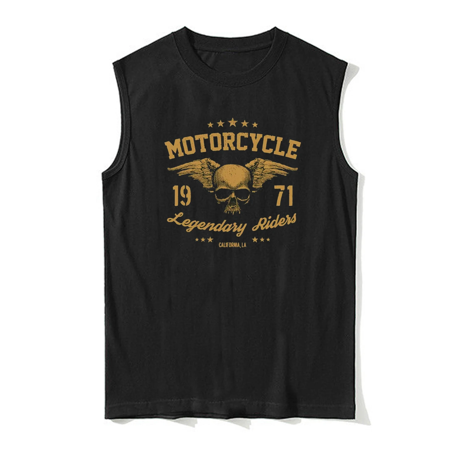 

Motorcycle Legendary Garage Riders Biker Motorbike Vest New 100% Cotton O-Neck Tank Tops Summer Casual Mens Sleeveless T-shirt