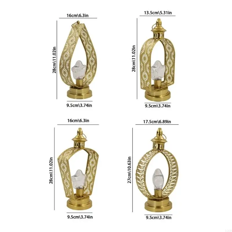 2025 Nuovo Eid Mubarak Led Ornament Ornament Party Forniture Ramadans Lanterns Lampada Eid Decorazione per soggiorno camera da