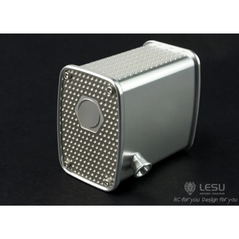 

LESU Exhaust Tank Upgraded Metal Box for Tamiyaya 1/14 RC Tractor Truck Hydraulic Dumper 3363 Remote Control Toy TH02326