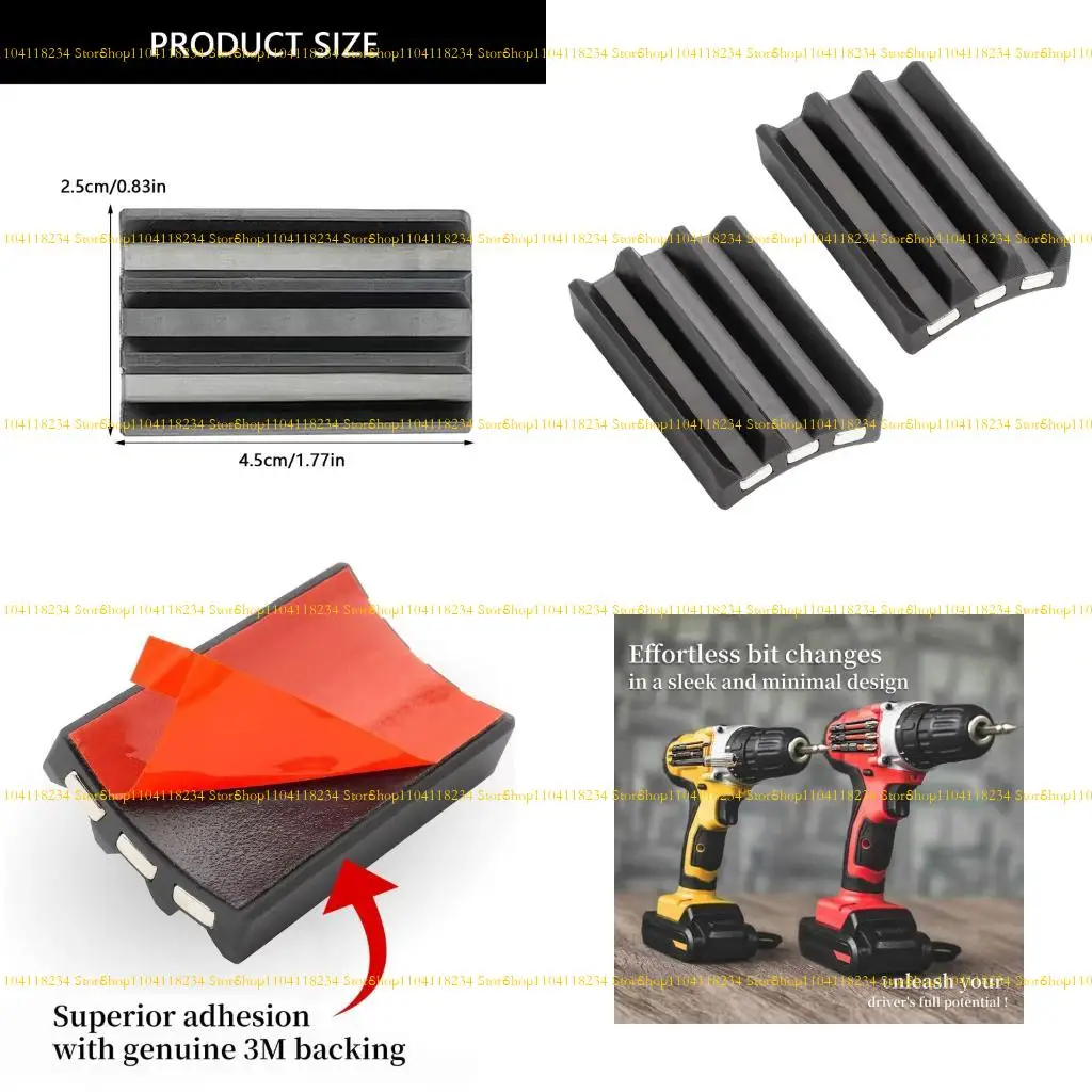 

P9FB 2pc Impacts Resistant Drill Bit Holders Secure Grip for Workshops