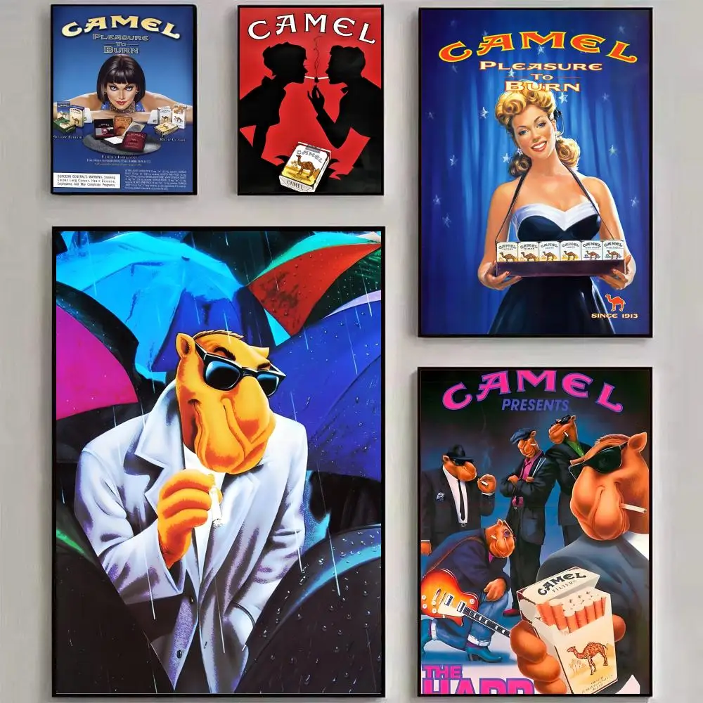 vintage camel cigarettes Poster Wall art print art suitable for living room bedroom bar parlor home decor gift