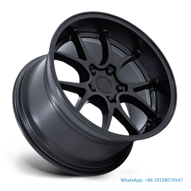 

18-26 Inch Multi-spoke Deep Concave Wide Lip Gloss Black Custom Aluminum Alloy Forged Passenger Car Wheel Universal Rims