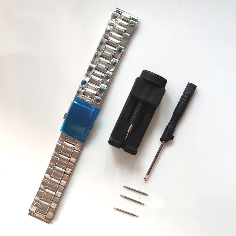 Fine Steel Watchband for CASIO A158 / A159 / A168 /A169 /B650 /AQ230/ 700 Classic Small Square Silver Block 18mm Metal Strap