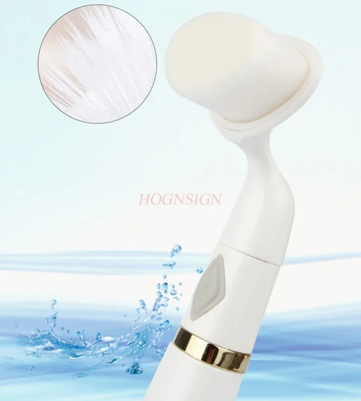 Acoustic vibration facial cleaning instrument pore cleaner electric facial cleaning brush soft bristles