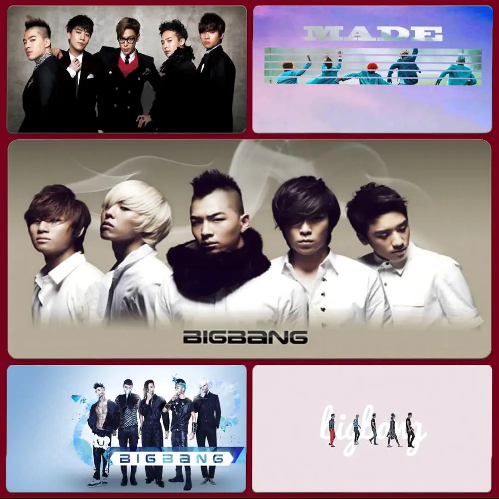 band pop B-BIGBANG Mouse Pad Large Gaming Mousepad with Stitched Edges Thickened Desk Mat PC