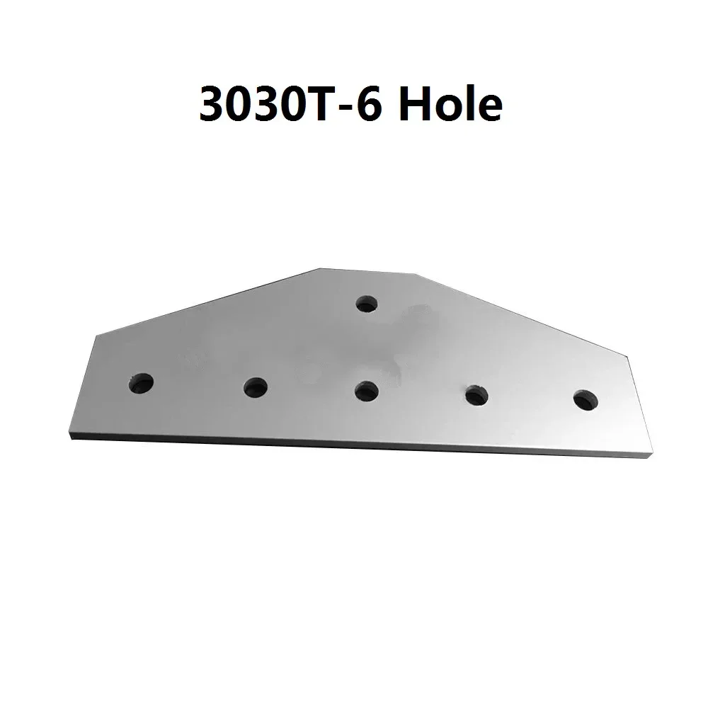 5pcs 3030 30x30 with 6 hole T type 90 Degree Joint Board Plate Corner Angle Bracket Connection  for Aluminum Profile