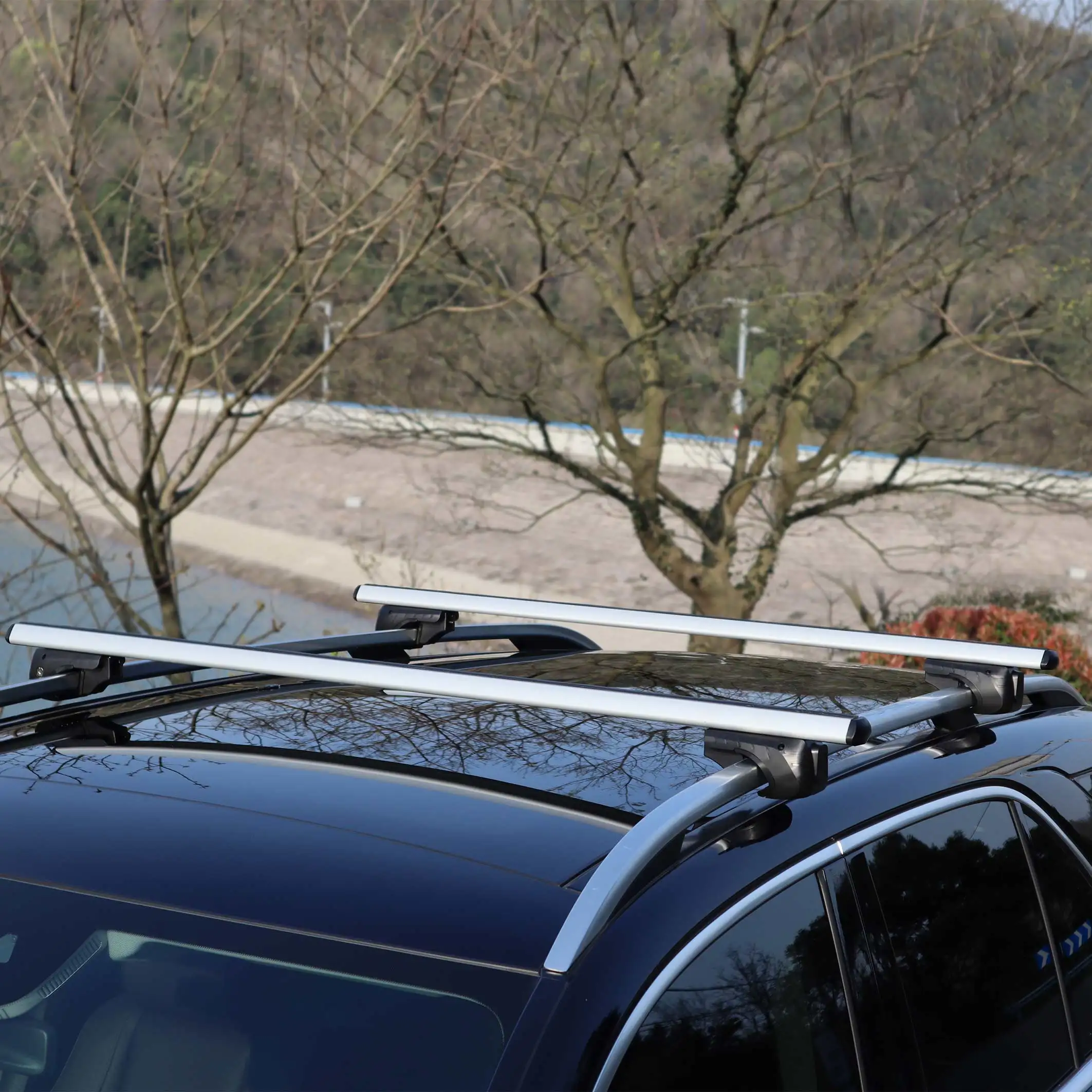 

Universal Barras De Techo Cargo Carrier Luggage Rack ABS Aluminum Bracket Universal Cross Bar Car Roof Rack