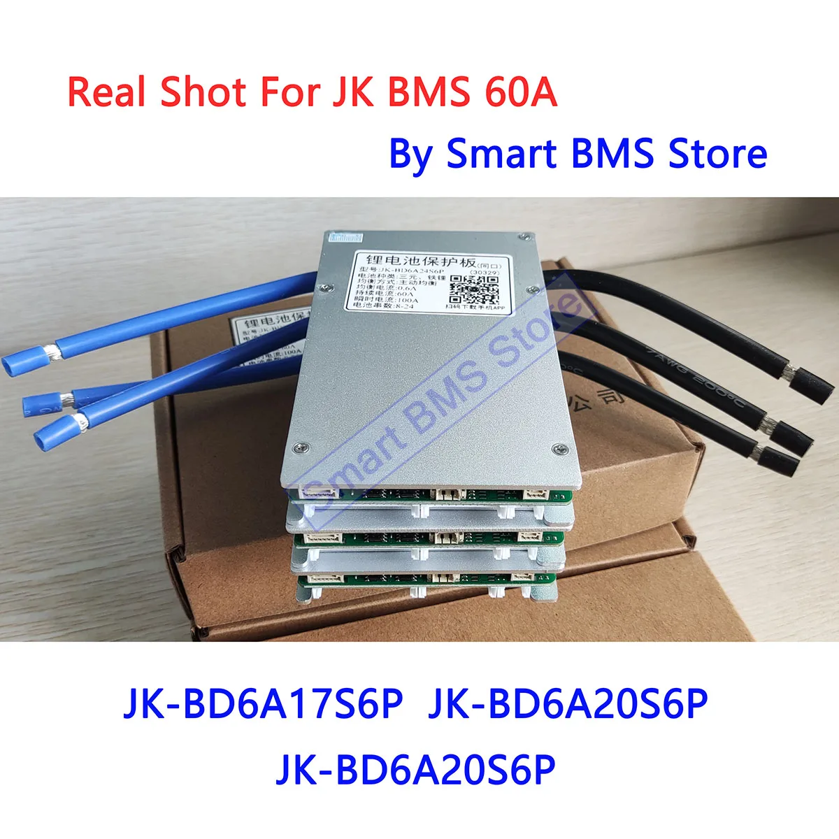 SMART Jikong JK BMS 60A 0.4A 0.6A Active Balance BD6A17S6P BD6A20S6P BD6A24S6P Li-Ion Lifepo4 8s 17s 20s 24s Smart BMS Within BT