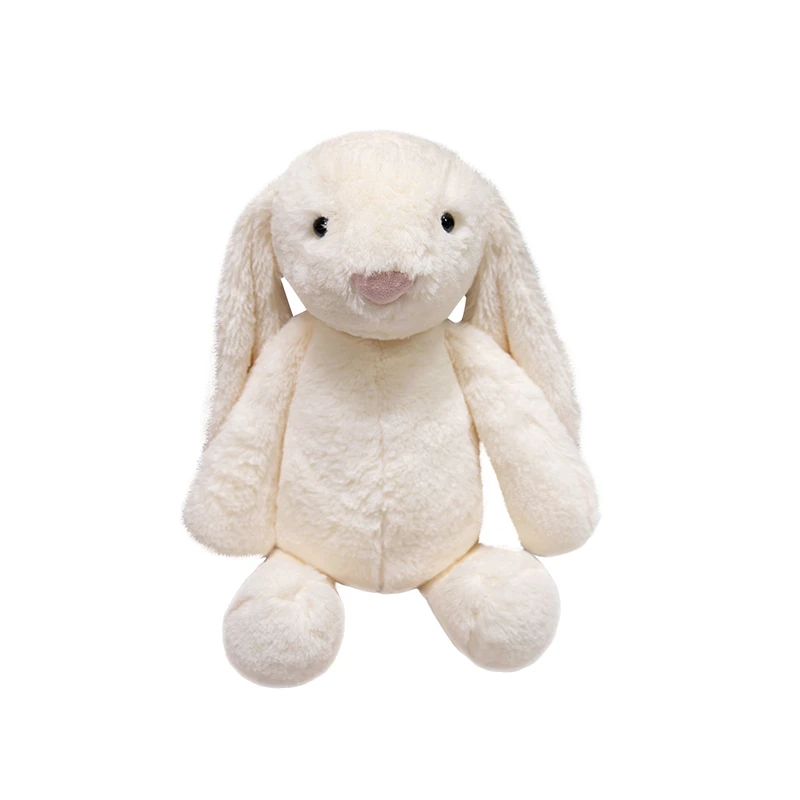 Kawaii Long Ears Bunny Plush Toy Stuffed Rabbit Baby Doll Sleep Companion Cute Hug Pillow Room Decoration Nice Children's Gift