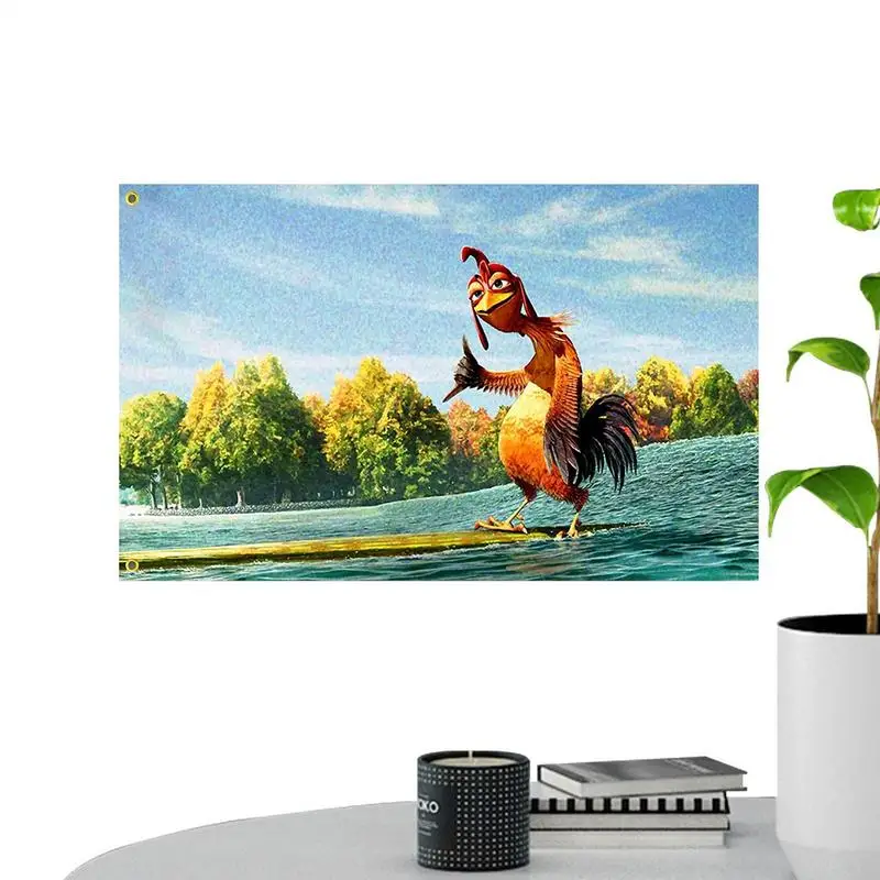 Tapiz de pollo Joe para jardín al aire libre, bandera de pollo, decoración artística de pared, tapiz decorativo de pared de pollo Jie, decoración del hogar para dormitorio, 90x150cm