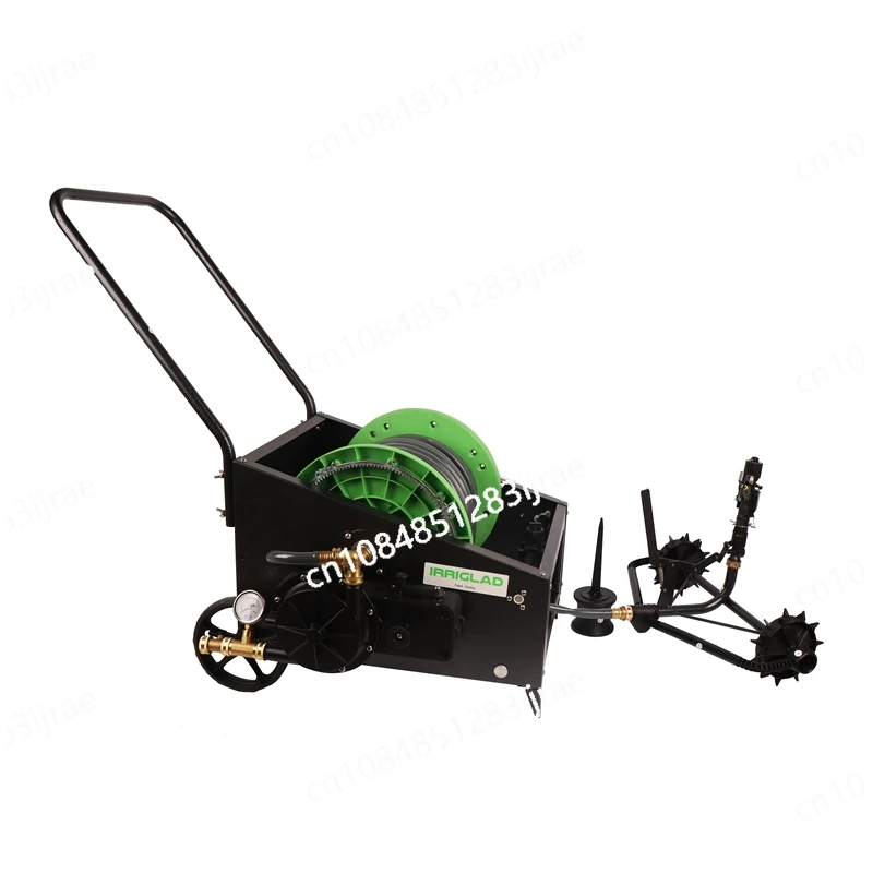 20M Manual Speed Adjustment Irrigation Traveling Sprinkler Lawn and Garden Hose Reel Water Cart