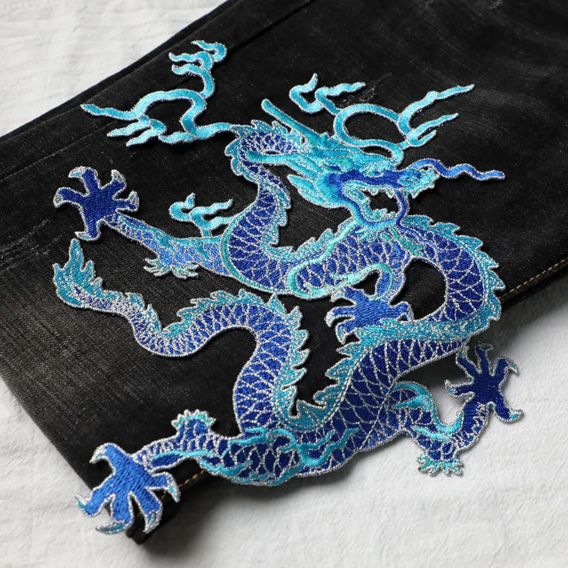 Dragon folk style large cloth patch Chinese style clothes decoration