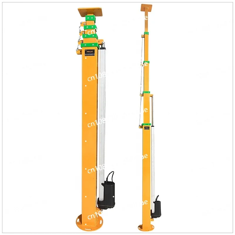 Vertical Galvanize And Powder Coat  Electric Mast Lift Portable 50Kg Steel Self Propelled