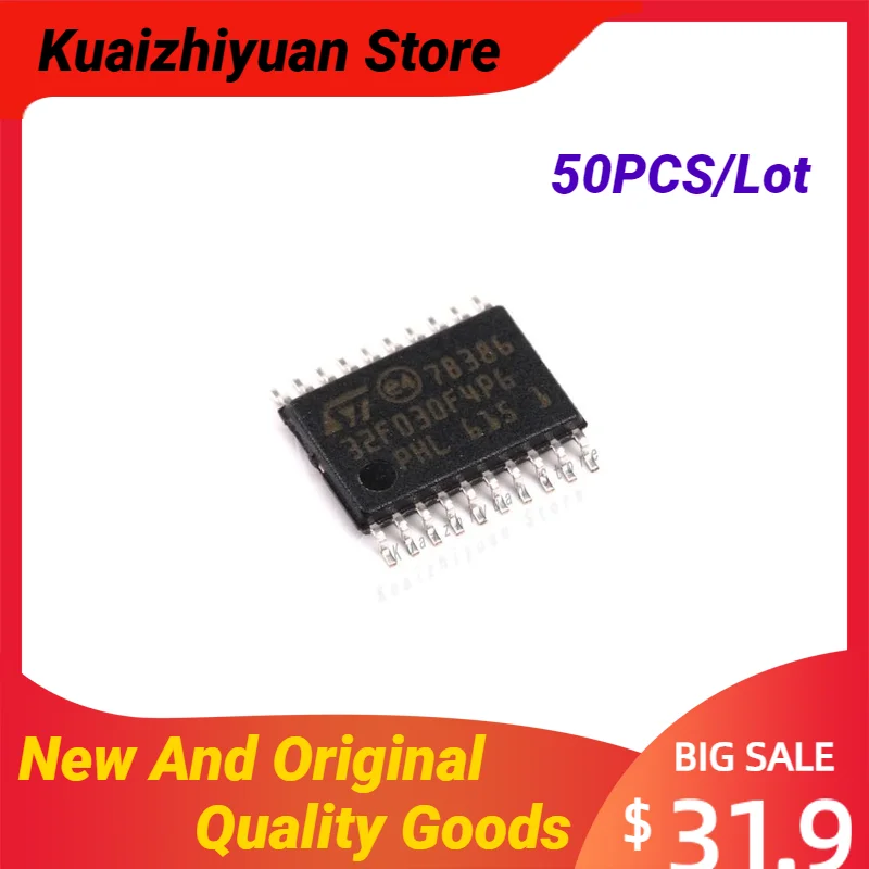 50PCS/Lot New And Original STM32F030F4P6TR TSOP-20 STM32F030F4P6 MCU Chip STM IC TSOP20 Chipset Substitute Quality Goods