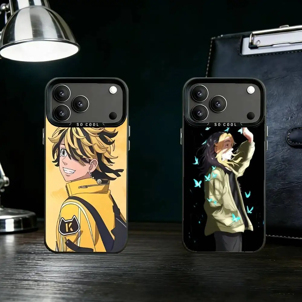 

K-Kazutora H-Hanemiya Tiger Phone Case For iPhone 17,16,15,14,13,12,11,Pro Max,Plus Candy Silver Cover